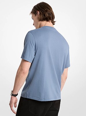 T-shirt en jersey de coton &agrave; logo graphique