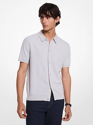 Cotton Tuck Stitch Shirt