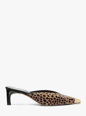 Kasia Cheetah Print Calf Hair Mule