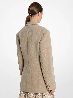 Blazer tallado en lino