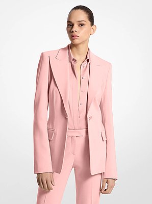Blazer Georgina de crep&eacute; granulado el&aacute;stico