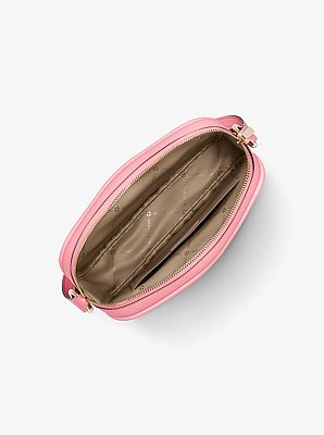 Jet Set Travel Large Logo Debossed Camera Crossbody Bag