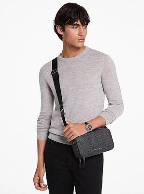 Borsa a tracolla Hudson con logo