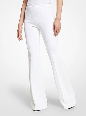Brooke Double Crepe Sabl&eacute; Flared Pants
