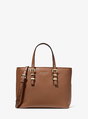 Quinn Small Pebbled Leather Convertible Crossbody Bag