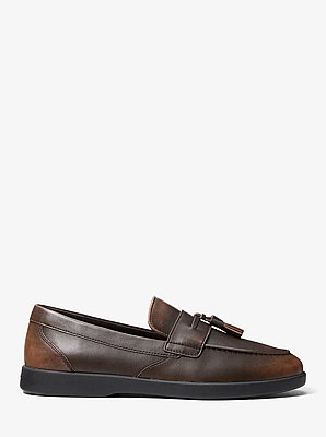 Wesley Tassel Burnished Leather Loafer