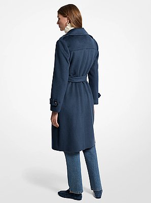 Belted Wool Blend Coat