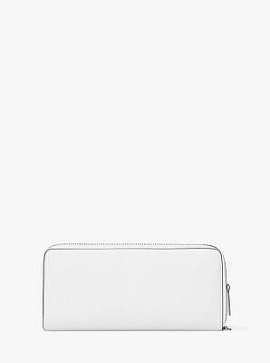 Cartera Continental grande de piel granulada