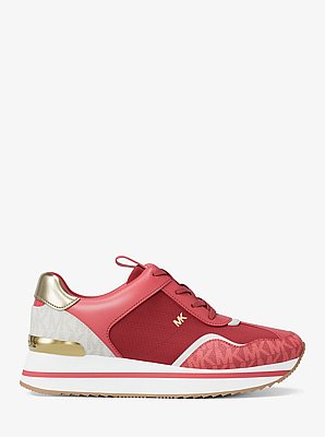 Raina Color-Block Mesh and Signature Logo Trainer