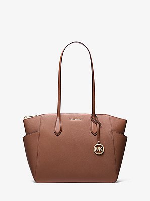 Marilyn Medium Saffiano Leather Tote Bag