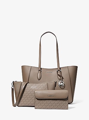 Jet Set Travel Large Smooth and Signature Logo 3-in-1 Tote Bag