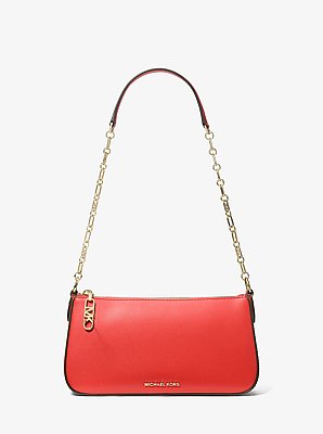 Empire Medium Leather Chain-Link Pochette