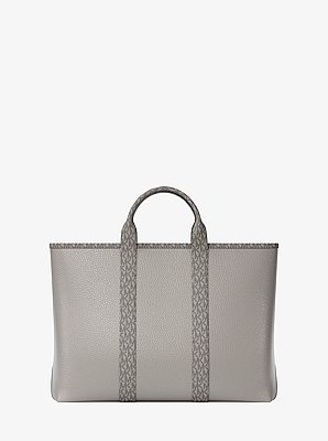 Sac fourre-tout Cooper de taille moyenne en cuir grain&eacute; &agrave; logo Signature