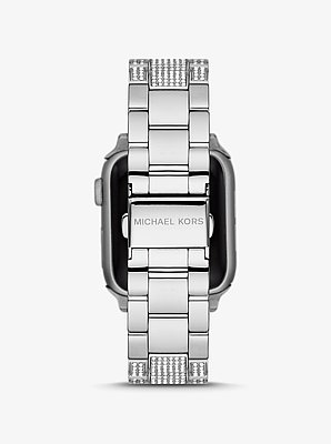 Pav&eacute; Silver-Tone Strap For Apple Watch&reg;