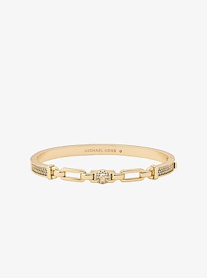 Pav&eacute; Logo Bangle and Stud Earrings Gift Set