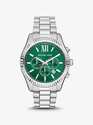 Horloge Lexington, oversized en zilverkleurig