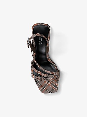 Yvette Plaid Print Sandal