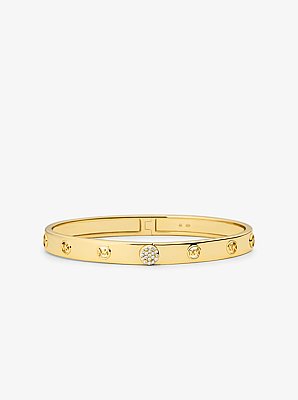 Bracelet en argent sterling &agrave; placage en m&eacute;tal pr&eacute;cieux et &agrave; pav&eacute;