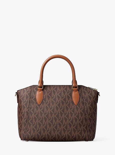 Sienna Medium SIgnature Logo Satchel