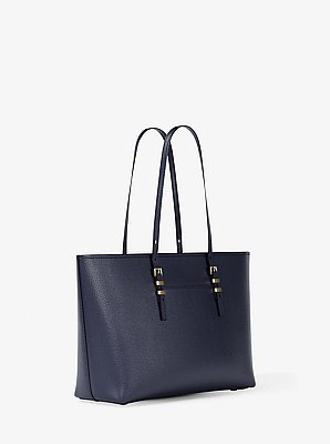 Quinn Large Pebbled Leather Tote Bag