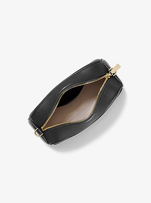 Bandolera Jet Set peque&ntilde;a de piel para c&aacute;mara