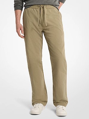 Crinkled Nylon Pants