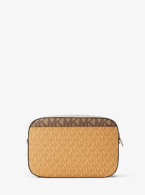 Jet Set Large Signature Logo Crossbody Bag