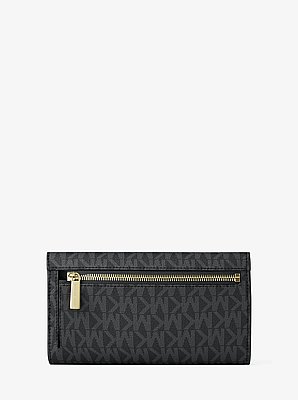 Jet Set Large Logo Trifold Wallet