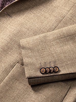 Blazer aus Wolle in Naturfarbe