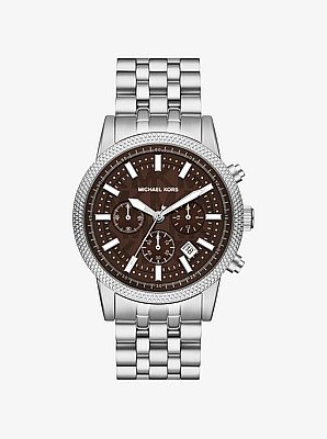 Oversized Hutton Silver-Tone Watch