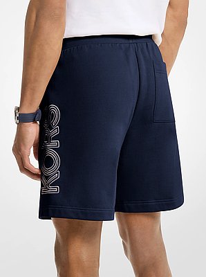 Short en coton &agrave; logo