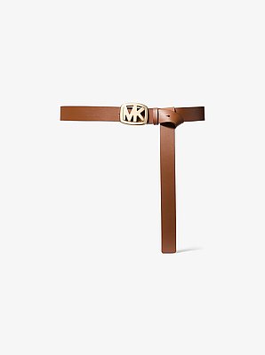 Ceinture en cuir &agrave; logo