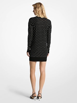 Kleid aus Wolle mit &Ouml;sen