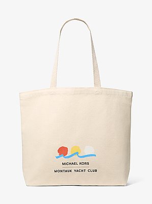 Michael Kors x Montauk Yacht Club Cotton Canvas Tote Bag