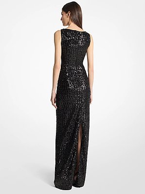 Vestido de tul el&aacute;stico con lentejuelas