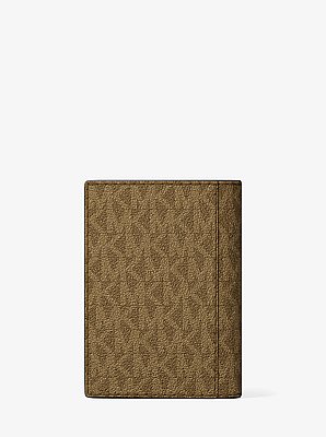 Tarjetero Hudson tipo folio con logotipo exclusivo
