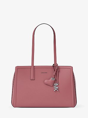 Puffy Heart Leather Bag Charm