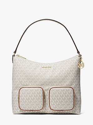 Merritt Large Signature Logo Cargo Shoulder Bag