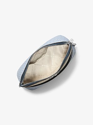 Jet Set Travel Color-Block Signature Logo Crossbody Bag