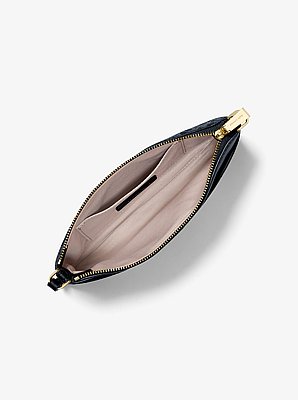 Wandelbare Handgelenktasche Jet Set Large mit Signature-Logomuster und Rei&szlig;verschluss