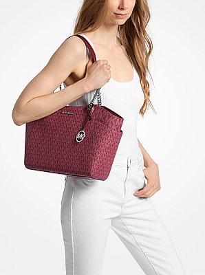 Bolso de hombro Jet Set grande con logotipo exclusivo