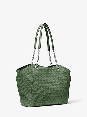 Bolso de hombro Jet Set grande con logotipo exclusivo