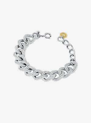 Pav&eacute; Curb-Link Bracelet