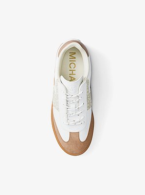 Jovie Leather and Signature Logo Sneaker