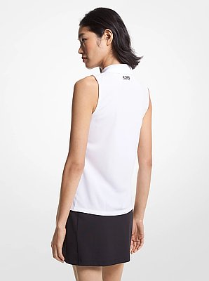 Golf Logo Piqu&eacute; Sleeveless Polo Shirt
