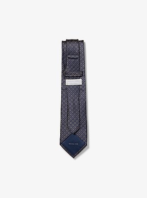 Floral Print Silk Tie