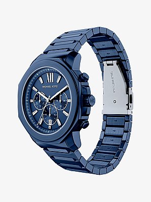 Oversized Prescott Blue-Tone Watch