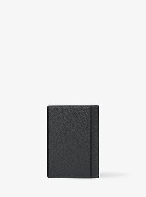 Hudson Pebbled Leather Folio Card Case