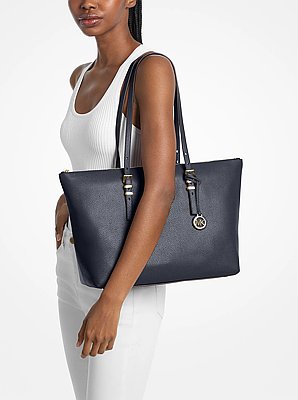 Quinn Large Pebbled Leather Tote Bag