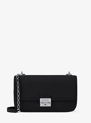 Tribeca Large Pebbled Leather Shoulder Bag